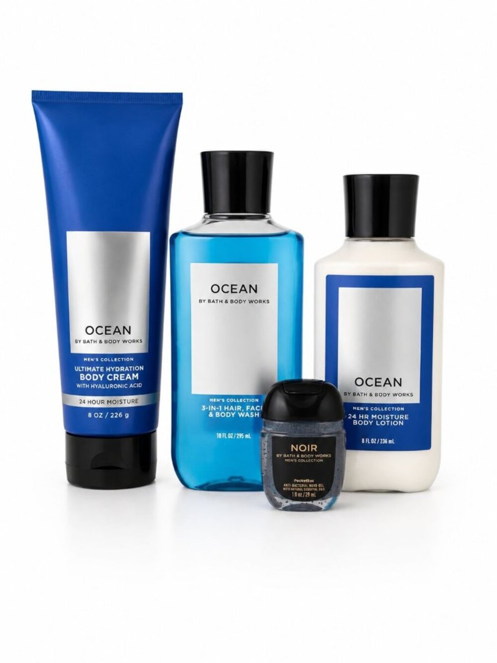 Bath & Body Works OCEAN 3-Piece Set Body Cream, Hair, Face, Body Wash, Lotion NE